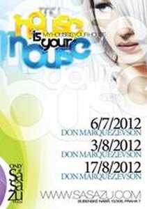 SaSaZu Summer Lounge - MY HOUSE IS YOUR HOUSE