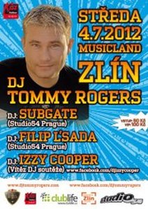 DJ Tommy Rogers vystoupí ve středu 4.7.2012