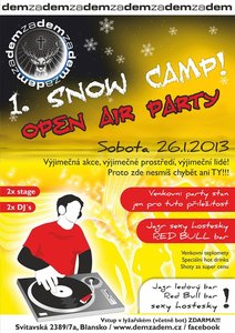 1.SNOW CAMP! open air party!!!