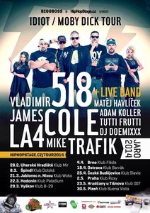 Vladimir 518 &amp; James Cole live koncert , LA4, DJ Mike Tr