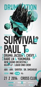 DRUMSTATION with SURVIVAL (UK) &amp; PAUL T (UK) &amp; Drama