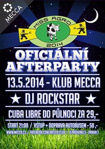 	 Miss Agro 2014 - Oficiální afterparty!