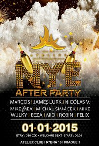 NEW YEAR’S EVE 2015 AFTERPARTY ATELIER CLUB PRAGUE ★