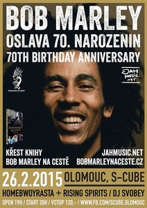 Oslava 70. narozenin Boba Marleyho v Olomouci