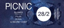 PICNIC | DJs Rafo (SK), Felix, Zorin &amp; VJ Secret Chief