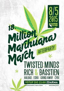 Million Marihuana March Afterparty w/ TWISTED:MINDS, BASSTIE